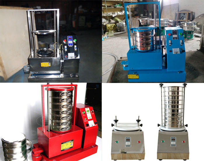 試驗(yàn)篩 三種不同類型的試驗(yàn)篩,區(qū)別控制臺(tái)在下部或在右側(cè)。材質(zhì)為不銹鋼和碳鋼兩種,碳鋼材質(zhì)做了噴漆有:紅色和藍(lán)色兩種。